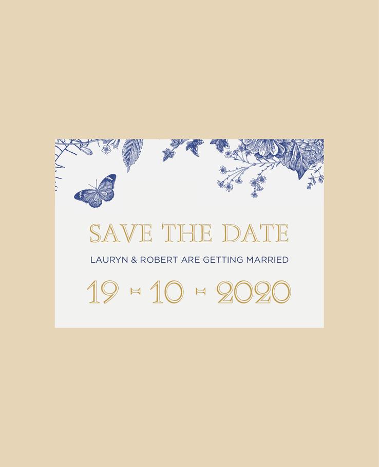 Bramble Blue save the date