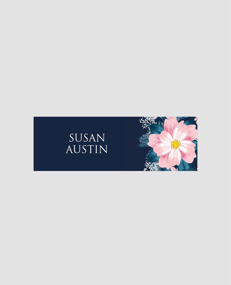 Forever Blooming name card
