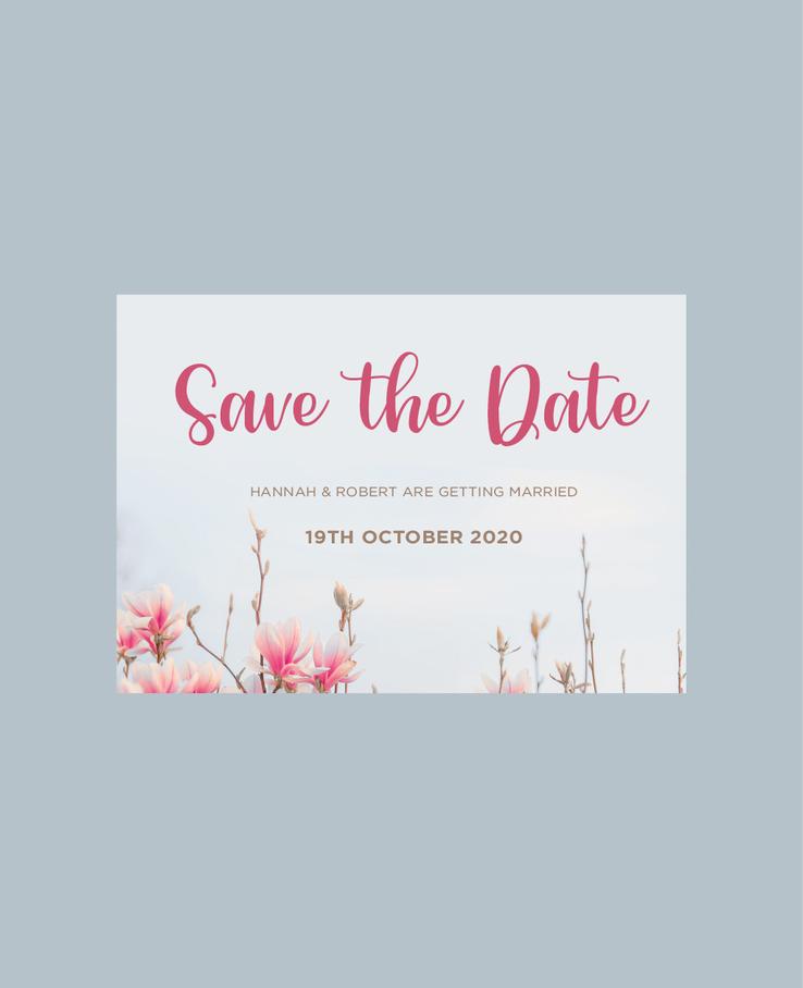 Spring Flowers save the date