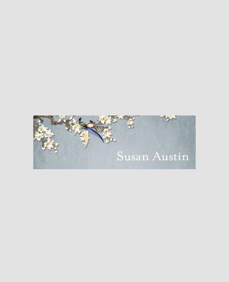 Whispering Willow wedding table name card